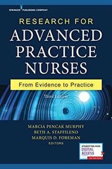 Research for Advanced Practice – Paperback, by Murphy Marcia Pencak – Very Good