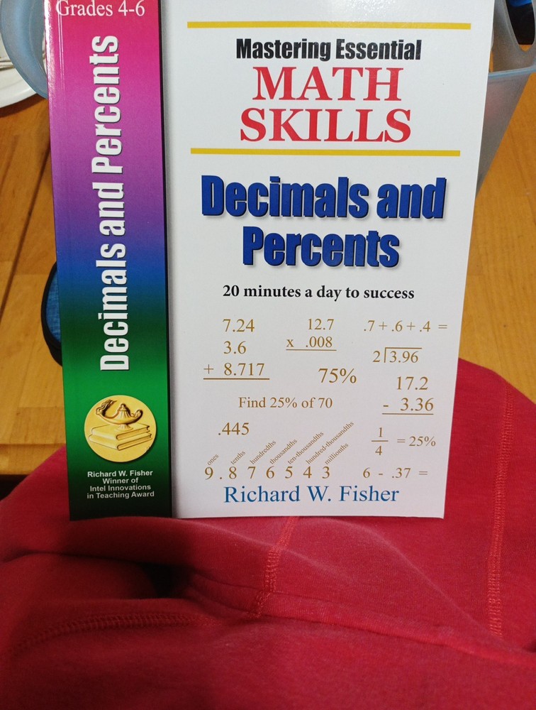 Mastering Essential Math Skills: Decimals And Percents Book Homeschool