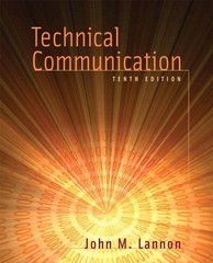 Technical Communication Paperback John M. Lannon