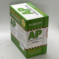 Barron’s AP World History Flash Cards Box Set Ring Study Testing Quiz Aid