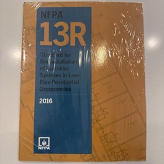 NFPA 13R: Standard for the Installation of Sprinkler Systems (Brand New 2016 Ed)