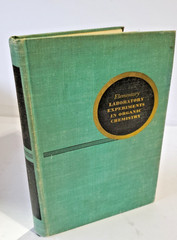 Elementary Laboratory Experiments In Organic Chemistry Book 1948 3rd Edition