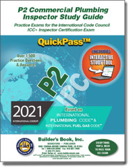 P2 Commercial Plumbing Inspector QuickPass Study Guide Based On 2021 IPC & 2021