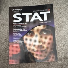 Cengage Heiman STAT Behavioral Sciences 2 Student Edition Textbook Paperback