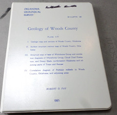 1965 Geology of Woods County OK Bulletin 106 Plate 1-1V Large Maps Robert Fay
