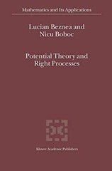 Potential Theory and Right – Paperback, by Beznea Lucian; Boboc – Very Good