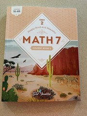 Good And Beautiful Math 7 Course Book 2 Workbook Partially Used- See Description