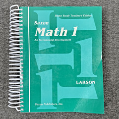 Saxon Math 1 Home Study Teachers Edition Nancy Larson Spiral Elementary