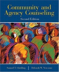 Community and Agency Counseling Debbie W., Gladding, Samuel T. Ne