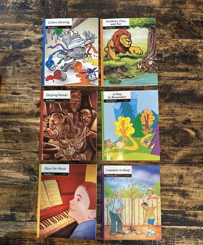 BJU PRESS READING 1 BOOK SET OF 6 (3rd Edition) LIKE NEW!