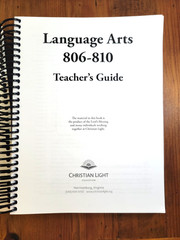 Christian Light Education Language Arts 8 806-810 Teacher’s Guide 2nd Edition