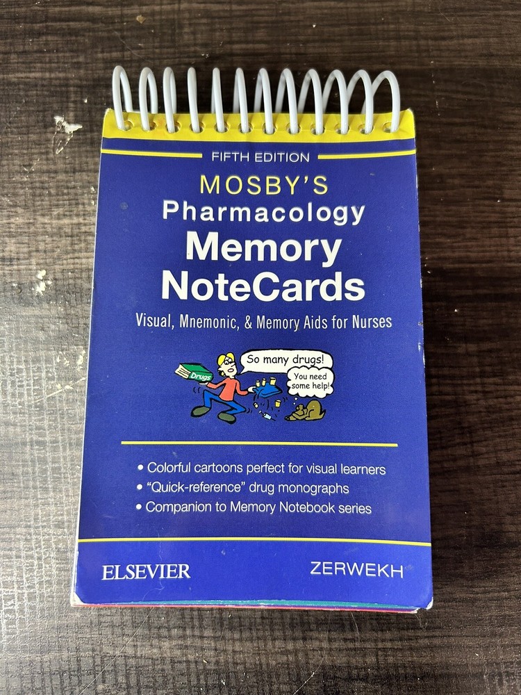 Mosby’s Pharmacology Memory NoteCards: Visual, Mnemonic, and Memory Aids