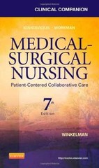 Clinical Companion for – Paperback, by Ignatavicius MS RN – Very Good