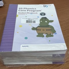 95 Phonics Core Program, Gr 3-Student Wkbk Set (A,B.C,D) for 5 Students-20 books