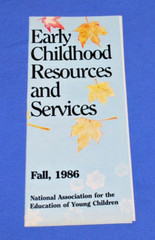 NAEYC Early Childhood Resources & Services FALL 1986 Pamphlet FAST FREE US SHIP