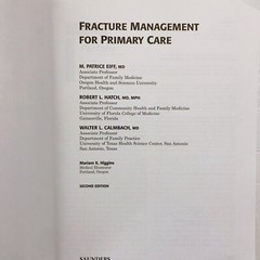 Fracture Management for Primary Care Paperback M. Patrice Eiff