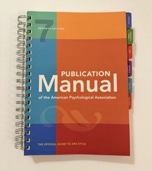 Publication Manual (OFFICIAL) Spiral 7th Edition of the American Psychological
