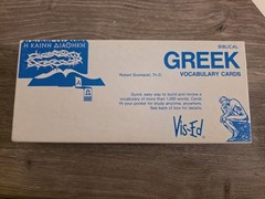 Vintage Biblical GREEK Vis-Ed Vocabulary Flash Cards 1979 Robert Gromacki