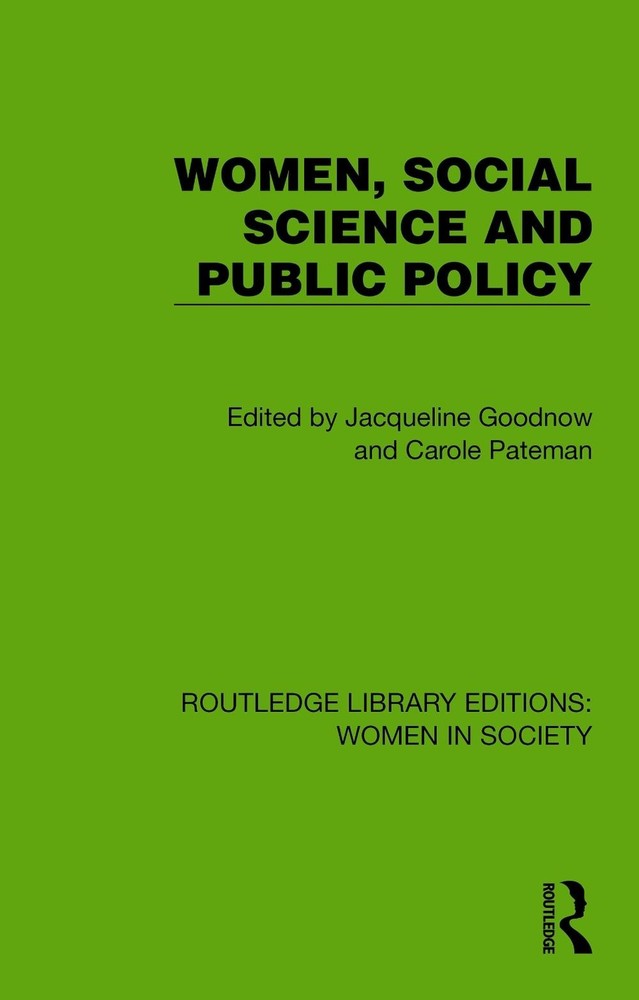 Women, Social Science and Public Policy by Jacqueline Goodnow Hardcover Book