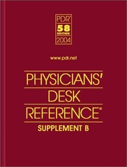 Physicians’ Desk Reference 2004: Supplement