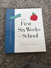 First Six Weeks of School by Responsive Classroom (2015, Trade Paperback)