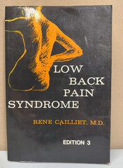 Low Back Pain Syndrome Rene Cailliet MD Edition 3 Vintage Therapy Textbook