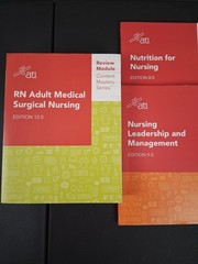 Lot of 3 RN Adult Medical Surgical Nursing Ed 12.0 : Content Mastery Series ETC