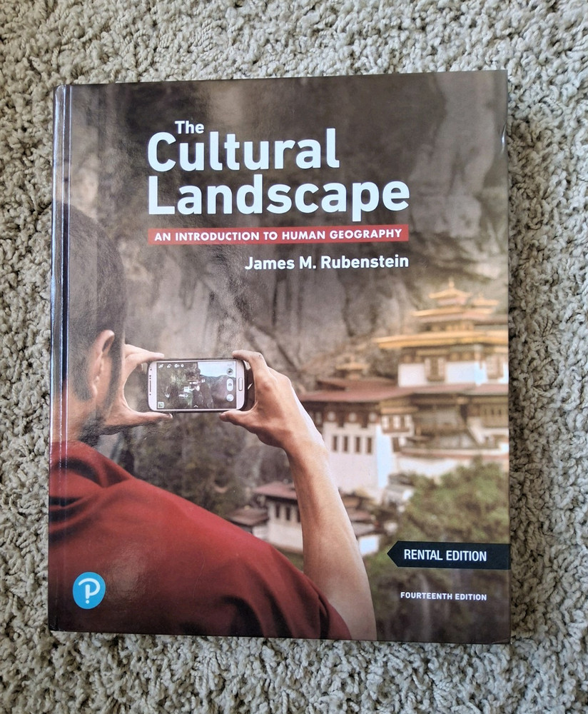 Pearson The Cultural Landscape 14th Rental Ed Rubenstein Hardcover 2018