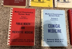 Lot Of 7 ~ Vintage Medical Examination Review Books Surgery, Medicine & More