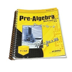 Abeka Pre-Algebra 3rd Edition Teacher Work Text Solution Key Guide Quiz/Test Key