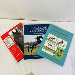 Horsemanship Lot 3 Books Practical Eventing Poles & Grillwork Not Just Ribbons