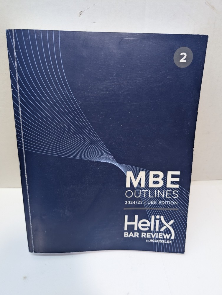 2024 2025 HELIX MBE OUTLINES UBE 2 Bar Review AccessLex Civil Law Contract Tort