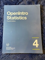 OpenIntro Statistics – 4th edition – ISBN 978-1943450077 – Used