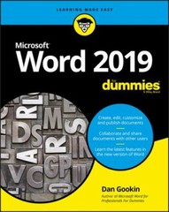 Word 2019 For Dummies – 9781119514060, paperback, Dan Gookin