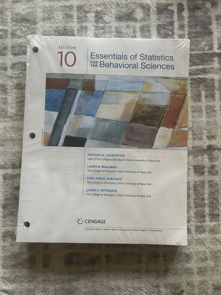 Essentials of Statistics for the Behavioral Sciences (MindTap Course List) -…