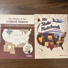 ABEKA MY STATE NOTEBOOK 4TH GRADE AND MAPS AND REVIEWS – NEW