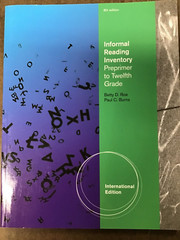 Informal Reading Inventory Preprimer to Twelfth Grade SC International Roe 2010