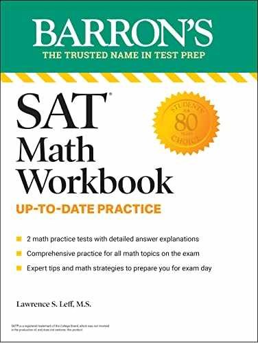 SAT Math Workbook (Barron’s – Paperback, by Leff M.S. Lawrence – Acceptable w