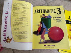 ABeka -arithmetic 3- student workbook & tests/speed drills — Older edition- 1994