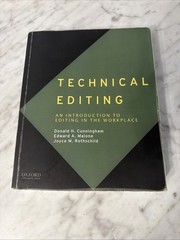 Technical Editing: An Introduction to Editing in the Workplace, Cunningham, Dona