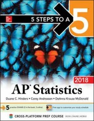 5 Steps to a 5: AP Statistics 2018 – 9781259863769, paperback, Duane Hinders