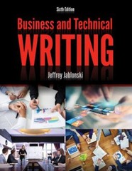 Business and Technical Writing by Jeffrey Jablonski