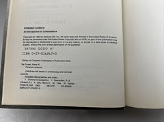 Forensic Science: An Introduction to Criminalistics – 1st ED Hardcover