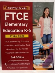 FTCE Elementary Education K-6 Study Guide: – Paperback, by TPB Publishing VG