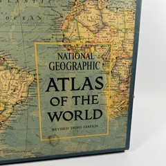 1963 National Geographic Atlas Of The World/w Slip Case Third Revised Edition