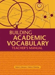 Building Academic Vocabulary: Teacher’s Manual – paperback, Marzano, 1416602348