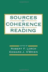 SOURCES OF COHERENCE IN READING By Lorch Robert F. Jr. & Edward J. O’brien