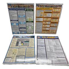 4 Vtg BarCharts Quick Study Computer C++ Access 2000 Academic Electronics 1 &2
