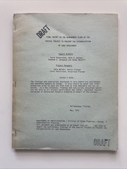DRAFT 1976 Final Report Lake Okeechobee Eutrophication Law Policy Primary Source