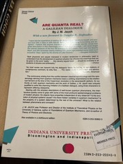 Are Quanta Real? : A Galilean Dialogue by J. M. Jauch (1990, Trade Paperback)